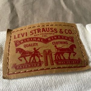 Levi’s White Denim Shorts